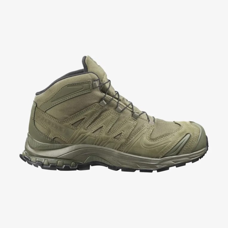 Olive Salomon Xa Forces Mid EN Women\'s Tactical Boots | IE RP2641